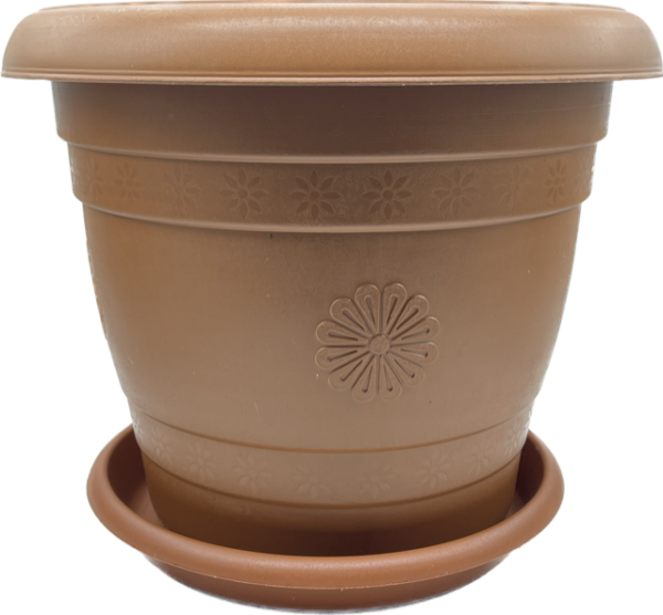 Turkish Plastic Flower Pot Saucers Grooved Base Indoor Outdoor (NO5) ANA